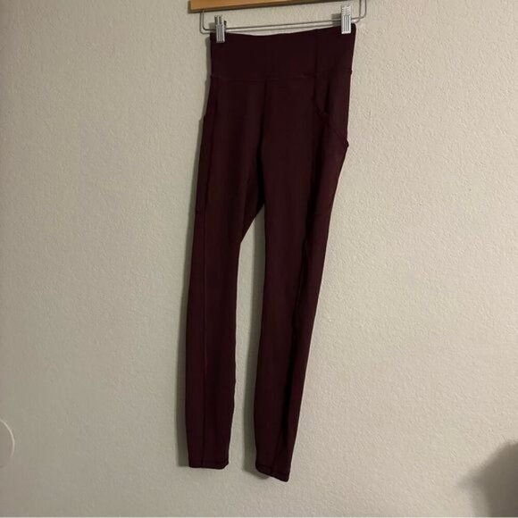 Lululemon Invigorate High-Rise Legging 25"Cassis Burgundy Size 2 - Picture 4 of 14